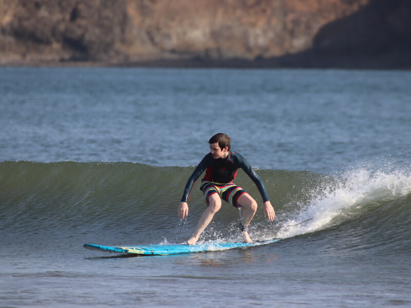 beginner surfing in panama