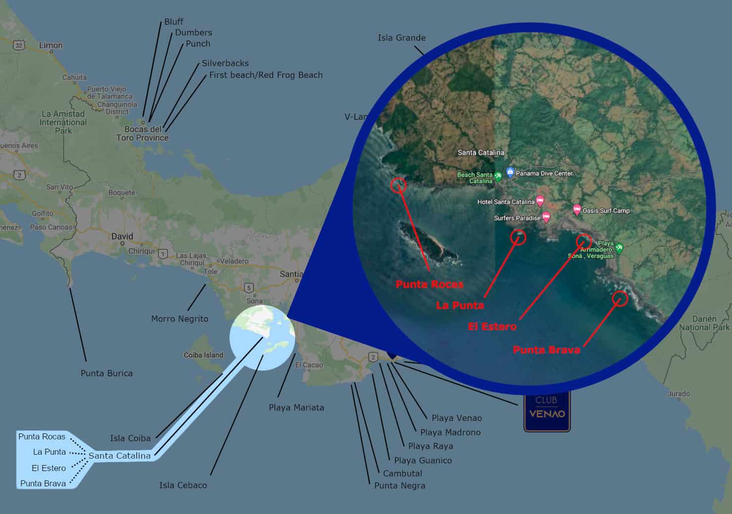 santa catalina surf map